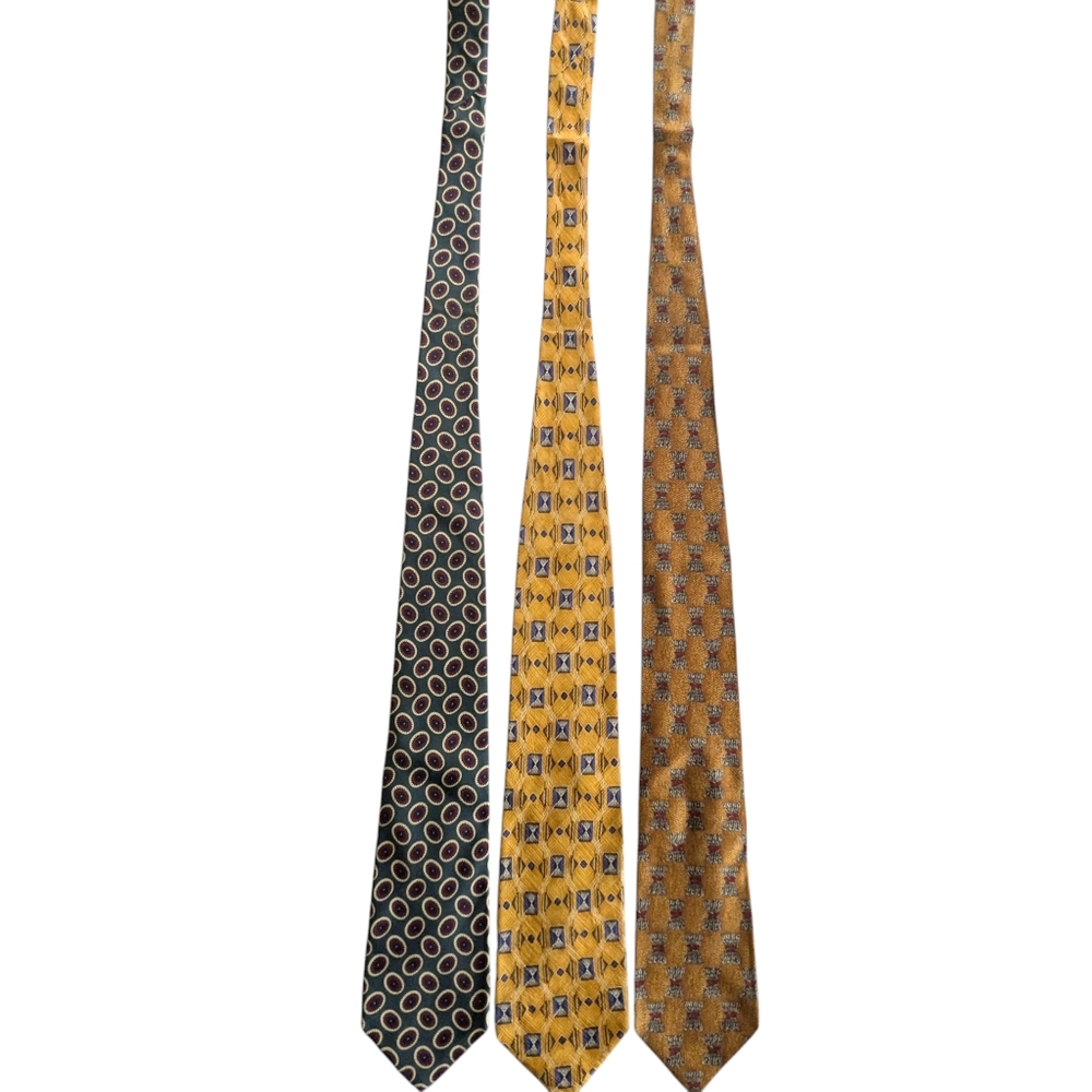 Robert Talbott Set Of 3 Silk Ties